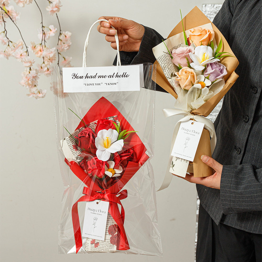 情人节假花小礼品高级感玫瑰香皂花手捧花束母亲节仿真花伴手礼物,鲜花速递/花卉仿真/绿植园艺,仿真花,淘宝优惠券,粉丝福利购,淘宝优惠卷