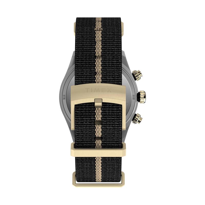 代购Timex天美时男女腕表计时测速夜光日期织物带金属扣防水