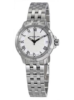 代购Raymond weil雷蒙威女士腕表夜光日期计时防刮钢带金属防水