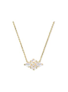 代购Kendra Scott女士项链优雅简约复古现代金色水晶合成石9颗石