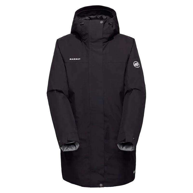 代购Mammut猛犸象冲锋衣女士保暖透气耐磨防泼水立领长款防水防风