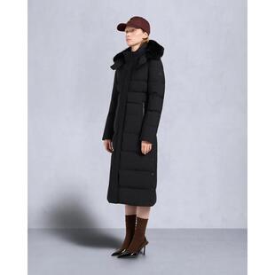 代购MOOSE KNUCKLES慕斯纳可兹女士羽绒服保暖防风防水抗寒黑色