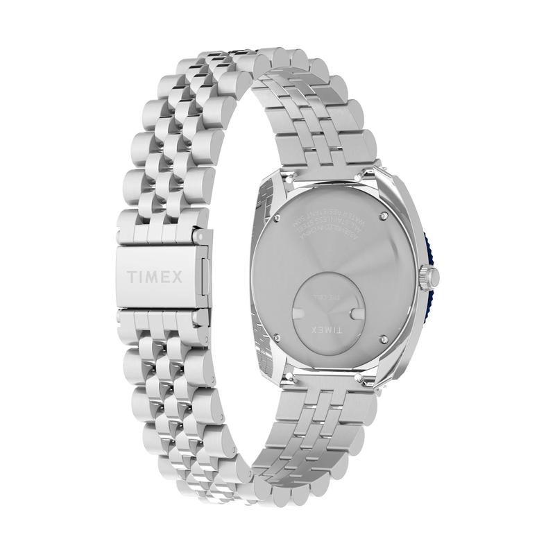 代购Timex天美时男女腕表计时夜光日期测速金属钢带防水银色