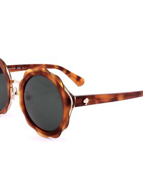 代购kate spade女士太阳镜防紫外线灰色镜片非偏光遮光纹