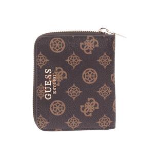 代购GUESS女士钱包多卡位收纳便携随身防滑拉链轻薄结构棕色