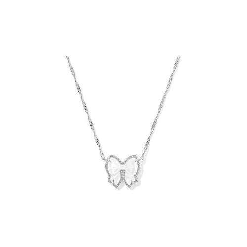 代购Kendra Scott女士项链简约优雅精致百搭白色贝壳镶嵌合成石