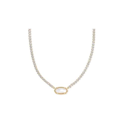 代购Kendra Scott女士网球项链优雅闪耀精致时尚金色椭圆形吊坠