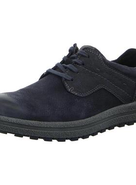 代购JOSEF SEIBEL男士系带鞋透气轻便耐磨防滑深蓝色系带圆头