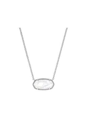 代购Kendra Scott女士项链闪耀精致优雅时尚银色虹彩石英心形