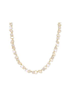 代购Kendra Scott女士项链优雅精致闪耀简约金色合成石方形