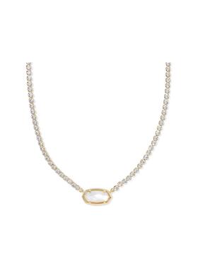 代购Kendra Scott女士项链优雅闪耀精致时尚金色椭圆形吊坠