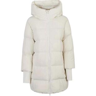 woolrich女士羽绒保暖防寒白色连帽冬季 简约 户外外套爆款