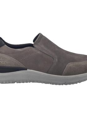 代购JOSEF SEIBEL男士乐福鞋轻便透气软底防滑灰色套脚设计