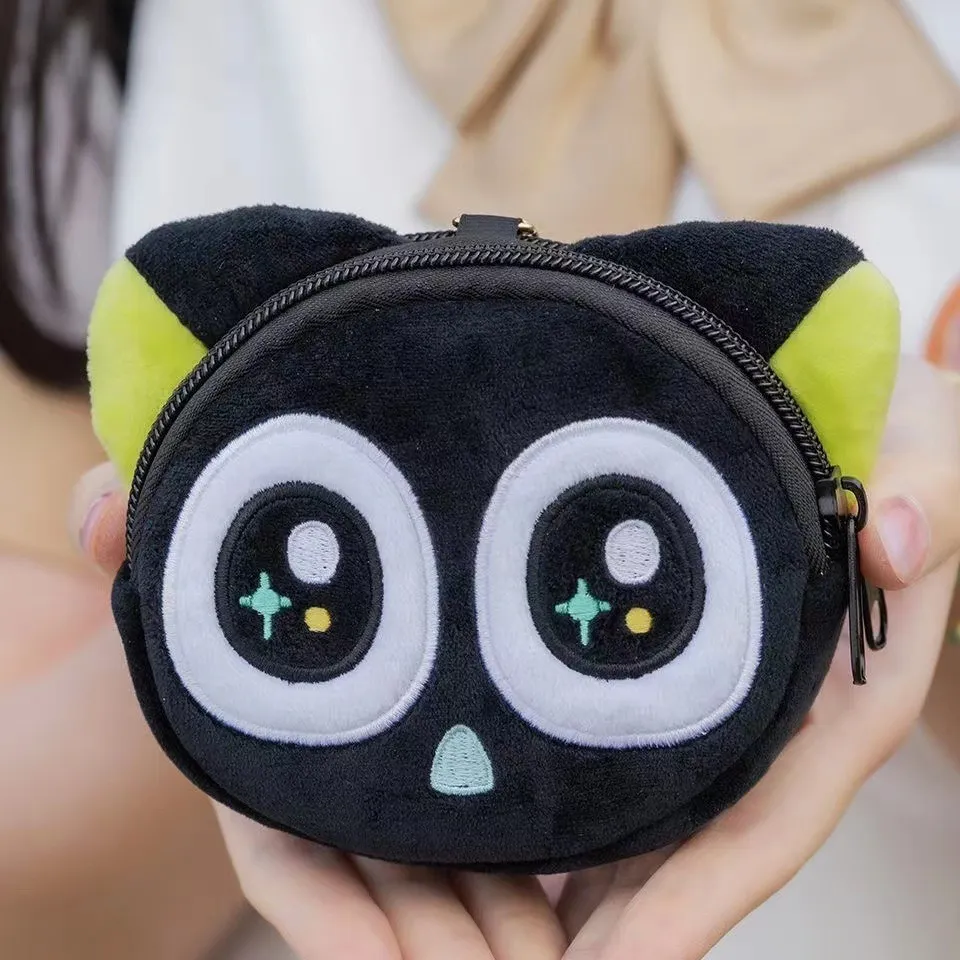 初音未来耳机包fufu痛包迷你可爱零钱包软妹玩偶挂件抓机娃娃