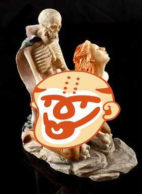 创意新款男女人体树脂工艺品万圣节用品酒吧家居摆件个性摆件饰品