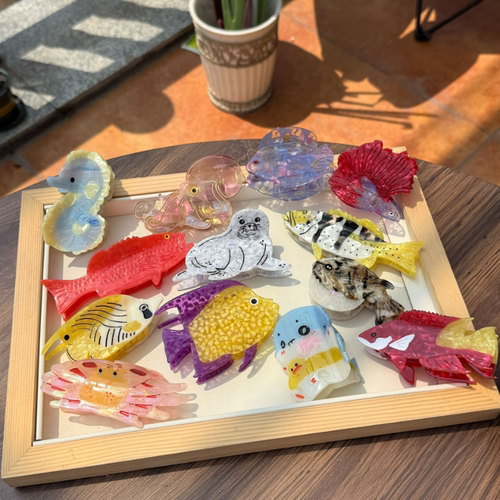 海豹螃蟹醋酸抓夹河豚长尾海马