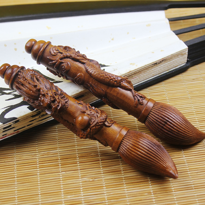 天然雷击枣木文昌笔家居道家用品摆件金榜题名文昌笔手工木制品