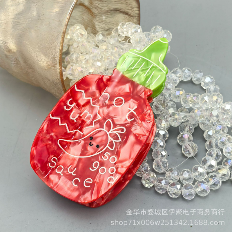 辣椒酱食物包装发夹醋酸抓夹