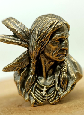 印第安人酋长刀坠EDC伞绳坠