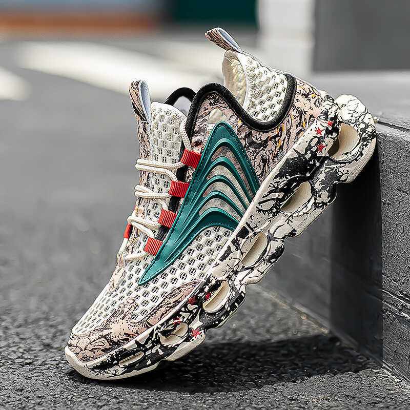 夏季新款潮流透气镂空鞋子男款