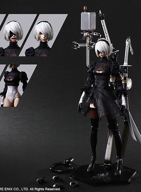 正版现货PLAY ARTS改 PA尼尔机械纪元2B DX版 可动手办模型人偶