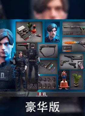 预定LimToys 生化危机 里昂 RPD警官 1/12 兵人可动人偶