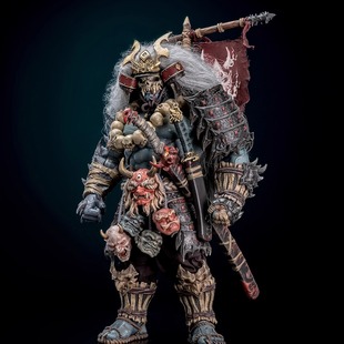 预售Metytoyz 冒险者世界 鬼面修罗 泷川 鬼武士可动人偶模型