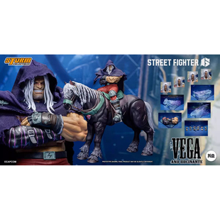 预售STORM TOYS 街头霸王6 VEGA维加和马套装 1/12可动人偶