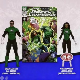 麦克法兰 绿灯侠 哈尔乔丹 杰西卡克鲁兹 DC 正版 Mcfarlane 7寸