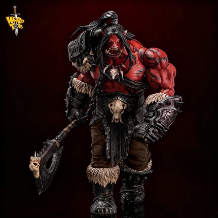 Hero toys 网贩限定 邪能地狱咆哮 兽人战士 部落酋长 可动人偶