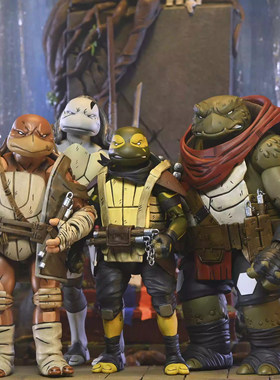 现货NECA少年忍者神龟 最后的浪人2 莫贾 奥丁 乌诺 伊 7寸 正版