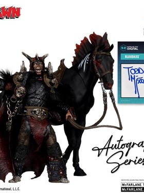 现货 麦克法兰 GAMESTOP限定 中世纪血斧再生侠人马套