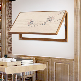 电表箱装饰画 画新中式花鸟图加大尺寸翻盖弱电箱电闸盒免打孔可