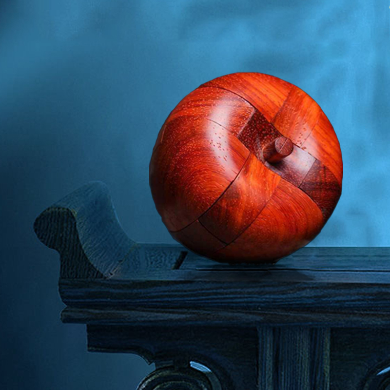 苹果鲁班锁孔明锁puzzle十级难度解密玩具gm的秘密基地平安夜积木