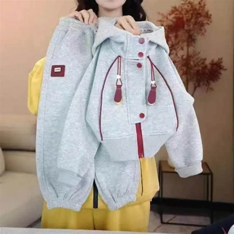 尊梵仕鞋服旗舰2026春季新款男女童衣服洋气中大童运动服休闲套