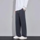 帝尚轻奢优选陆海丰秋冬针织垂感格纹男阔腿直筒休闲裤 阔腿休闲裤