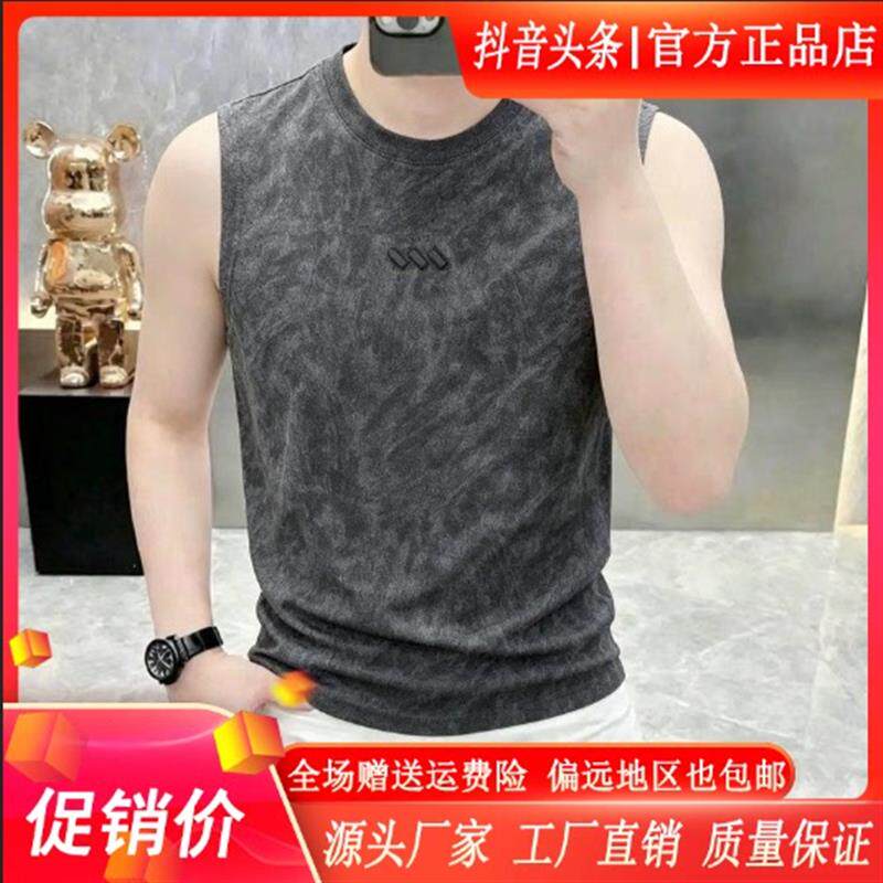 师凯服饰男装Amphelisia2026夏季男士时尚欧版潮流圆领无袖背心