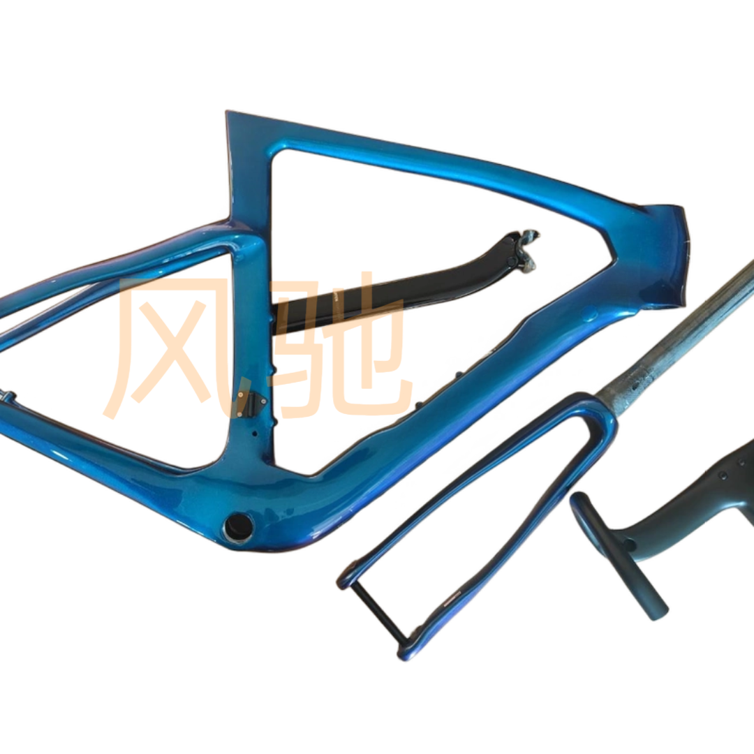 25款皮娜碳纤维公路车架700C全内走线公路自行车架