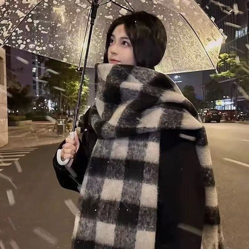 【浓郁氛围】美拉德围巾保暖加厚