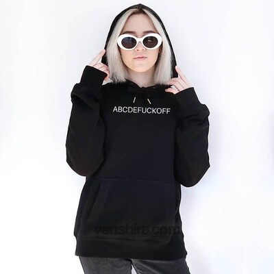 abccdfuckoff funny hoodie women fall clothes long sleeve top