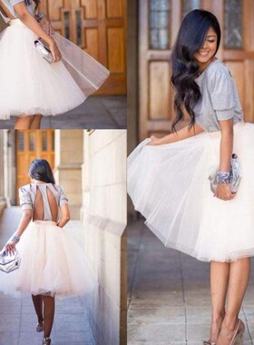 Maxi Long Tutu Tulle Skirts 2017 summer High Waist Skirt短裙
