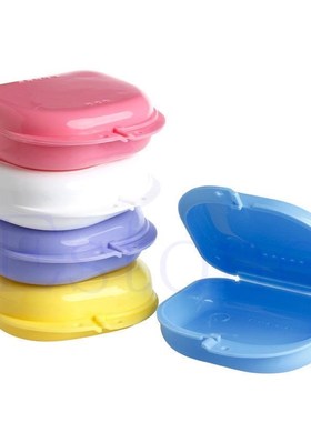 1pc dental orthodontic retainer denture storage case box mou