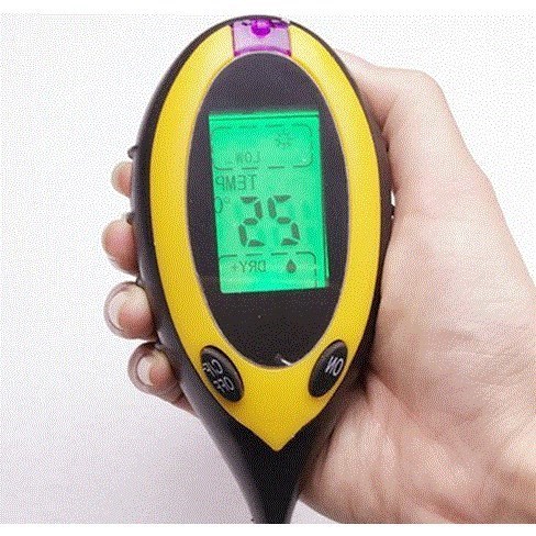 4 in 1 digital ph meter measure soil ph temperature moisture