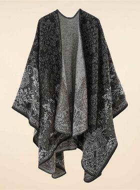 Women cape scarf shawl 空调度假披肩外搭苏格兰斗篷男女款旅游