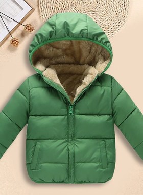 baby boys winter cotton hoodies coat kids girl down jacket
