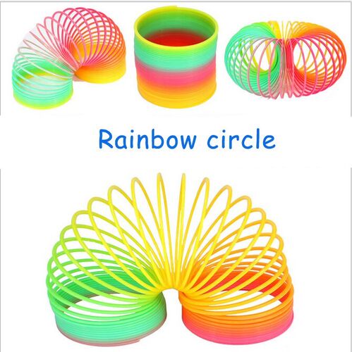 New Magic Slinky Rainbow Springs Bounce Fun Toy Kid Children