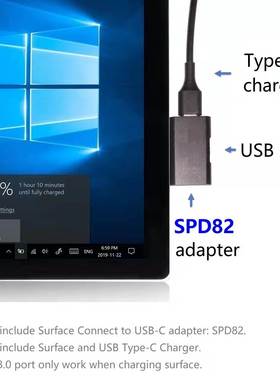 spd80 82 usb adapter Surface Go Book Pro3456  Type-C charger