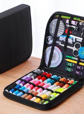 Sewing Kit Complete Set with Threads Needles Scissors Tape M