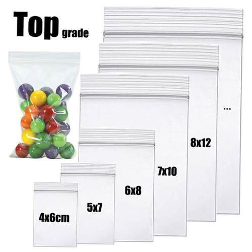 100pcsClearZiLockBag
