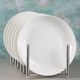 Pure white pottery dishes tableware hotels plates restaurant